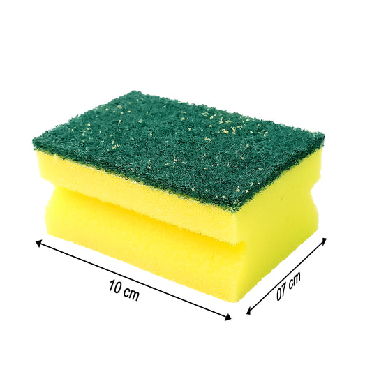 1429 Scrub Sponge 2 In 1 Pad For Kitchen Sink Bathroom Cleaning Scrubber