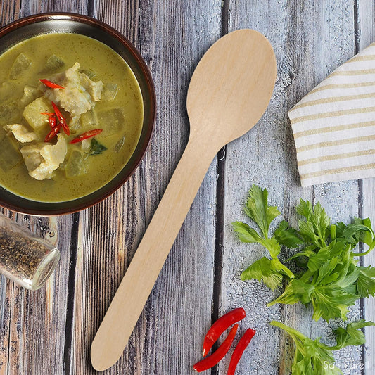 110mm Wooden Tea Spoon 30 Pcs Pack