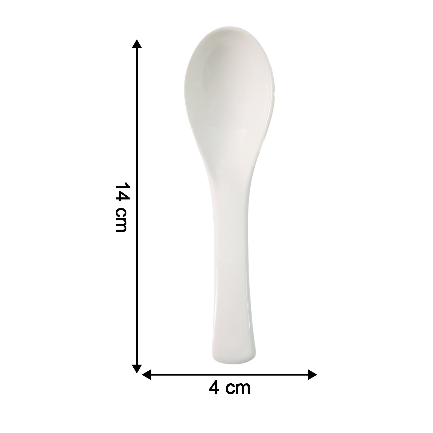 Plastic Soup Spoon  Deep Bowl (1 Pc  White)
