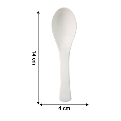 Plastic Soup Spoon  Deep Bowl (1 Pc  White)