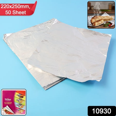 Aluminium Foil Cut Sheets 220250 Mm  50 Sheets