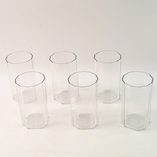 Apex Merino N Glass Unbreakable Plastic Drinking Glass Set (6pc300ml) Approx