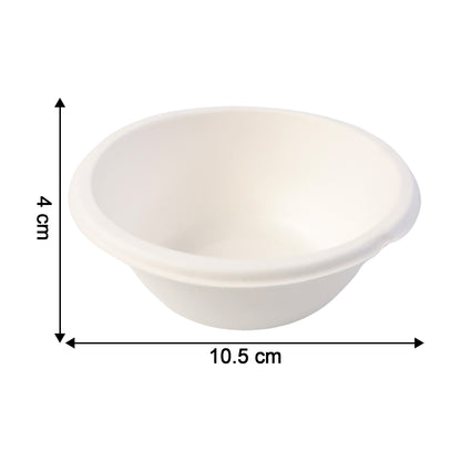Freshee 180 Ml Round Compostable Bagasse Bow (10 Pc)