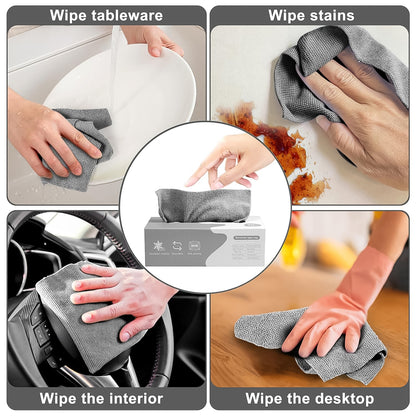 Thickened Magic Wipe Home Kitchen Car Multi-functional Cleaning Rag (20 Pc)