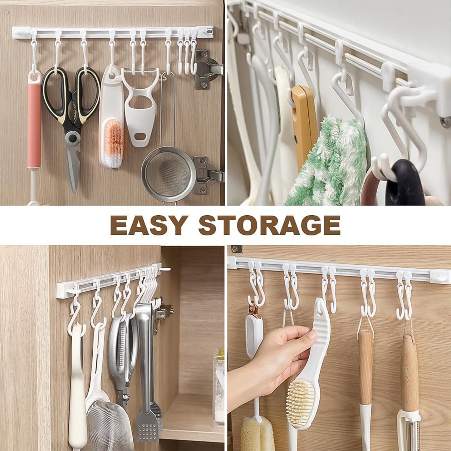 Wall Mounted Kitchen Storage Rack Set