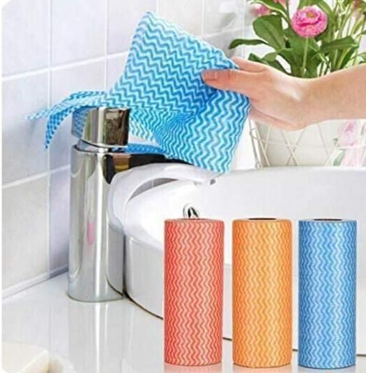 Disposable Kitchen Towels Cleaning Cloths (75 Sheets) vq24de-vg