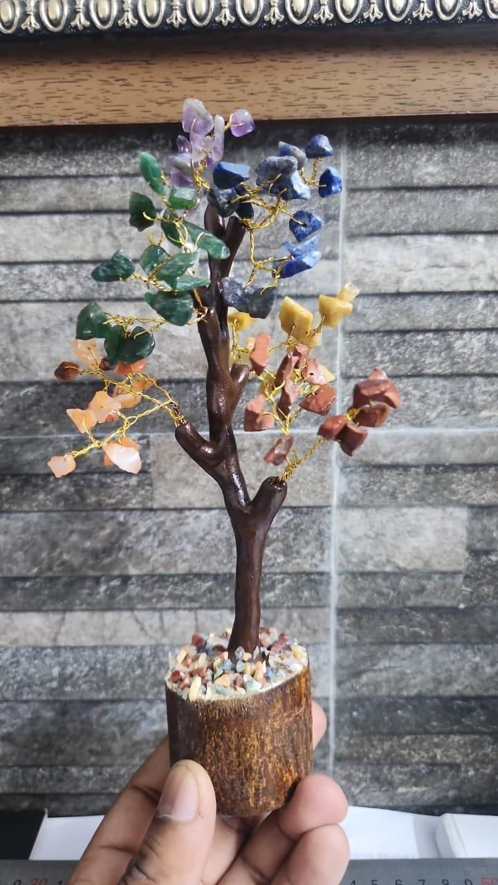 Chakra Natural Gemstone Crystal Tree
