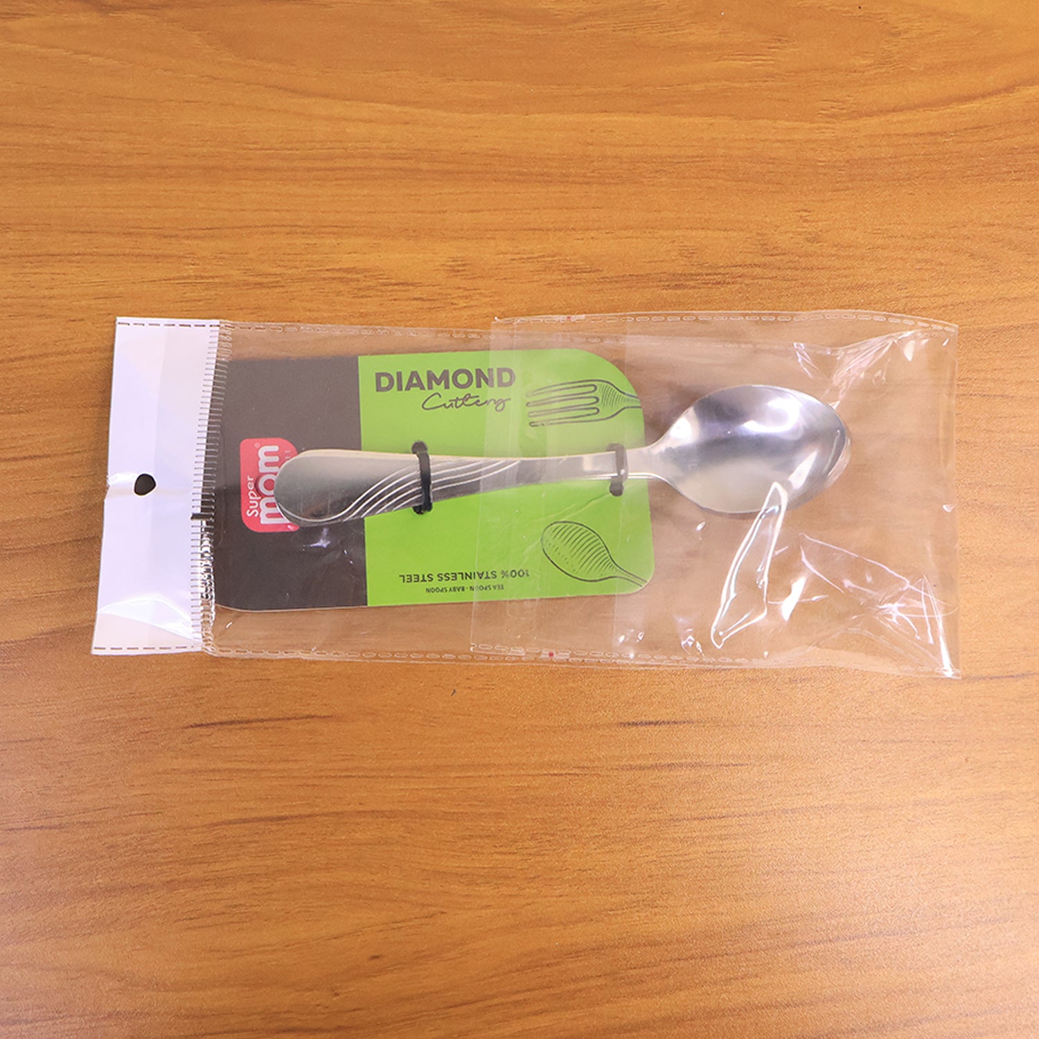 Supermom Diamond Stainless Steel Dining Spoon (6 Pc  Set)