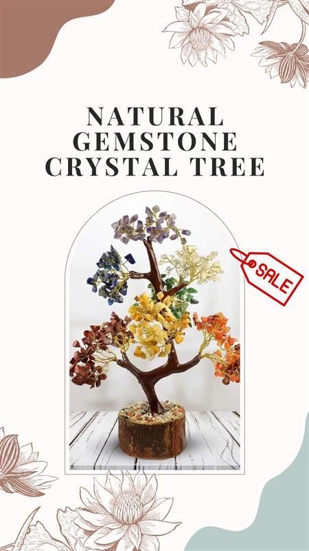 Chakra Natural Gemstone Crystal Tree