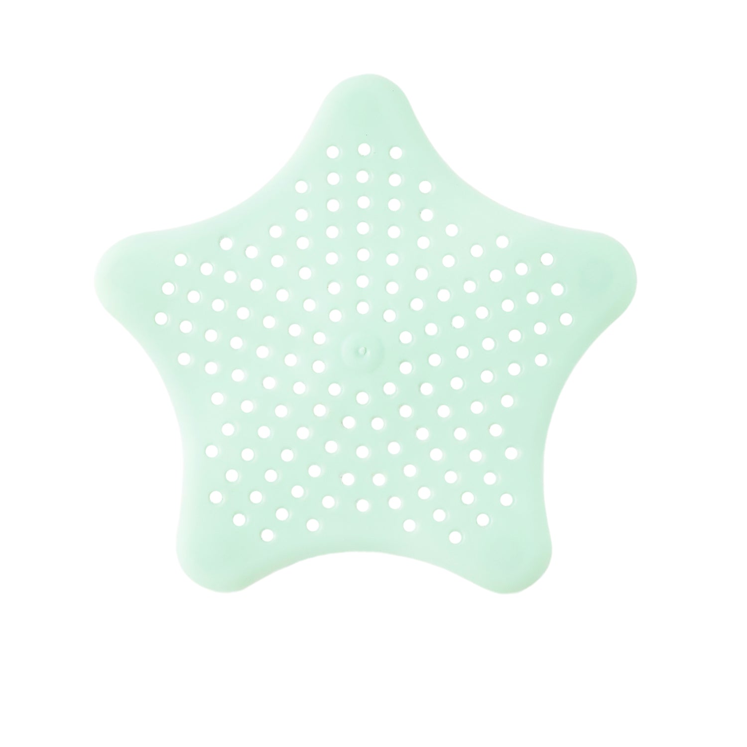 Mint Green Silicone Star Shaped Sink Filter Bathroom Hair Catcher Drain Strainers For Basin