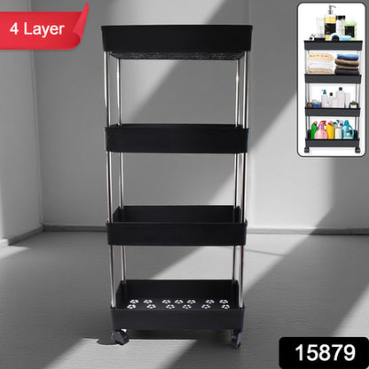 Movable Storage Rack Trolley