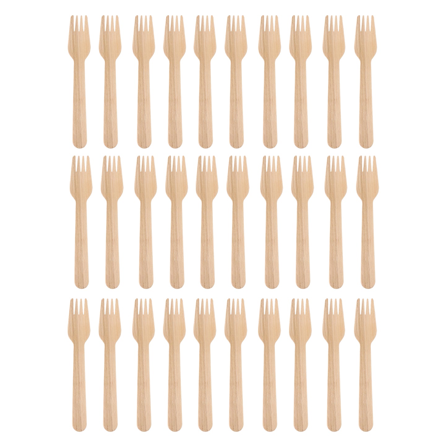 Freshee 160mm Wooden Fork  30 Pcs Pack