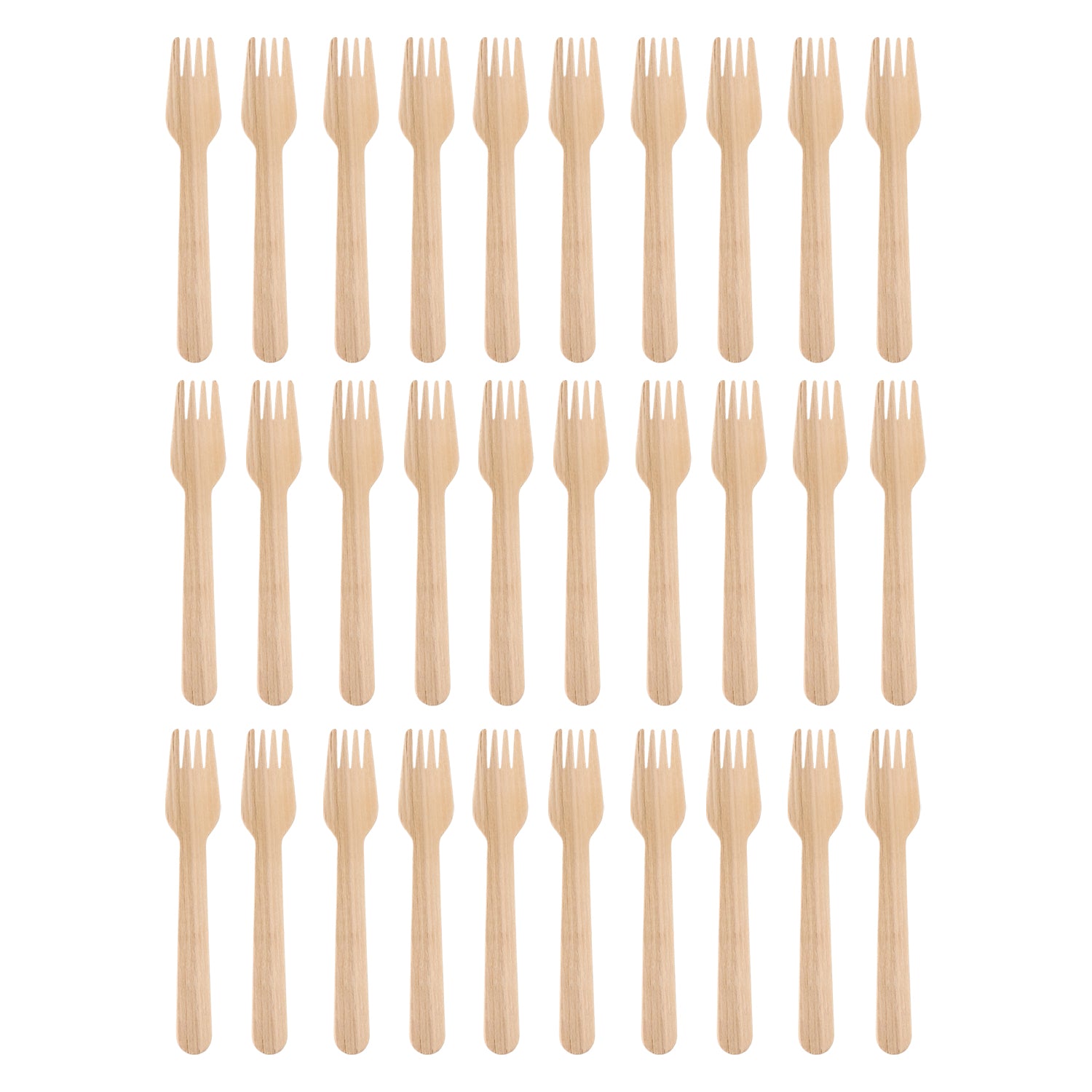 Freshee 160mm Wooden Fork  30 Pcs Pack