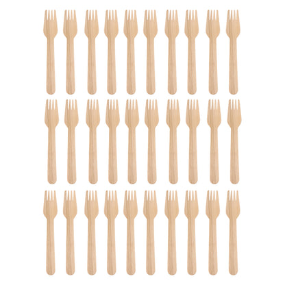 Freshee 160mm Wooden Fork  30 Pcs Pack