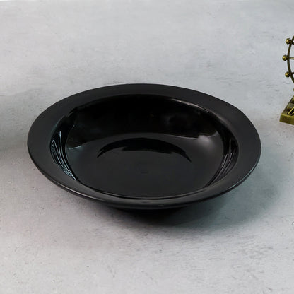 Premium Deep Black Curry Soup Serving Bowl (1 Pc)