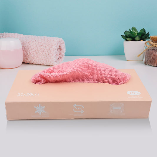 Microfiber Cleaning Cloth With Box Magic Wipe (10 Pcs Set)