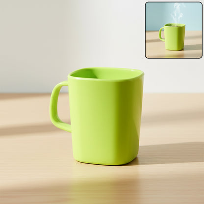 Square Melamine Mug  Premium Durable Lightweight Cup (1 Pc)