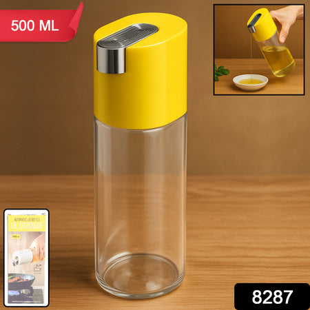 500 Ml Automatic Oil Dispenser Bottle With One-touch Controlled Pour Spout (1 Pc)