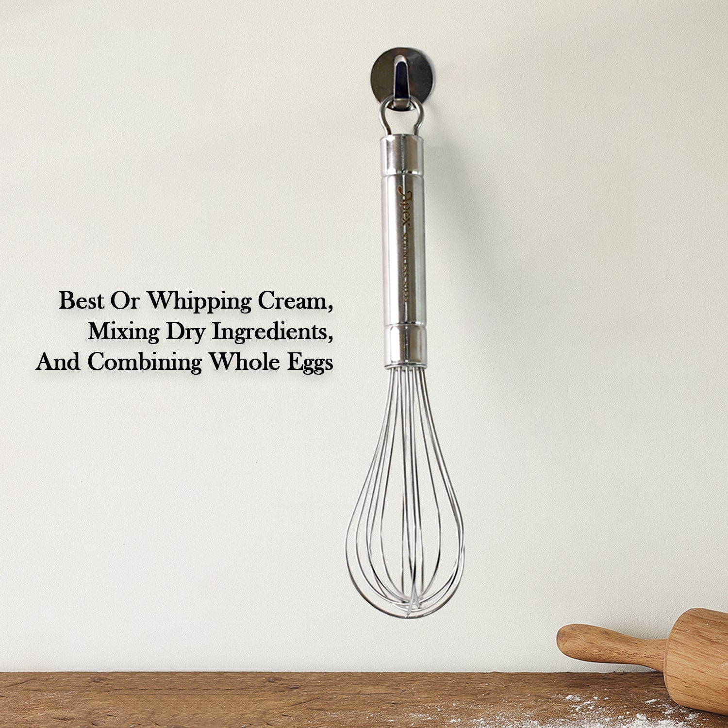 Apex Stainless Steel Small Hand Whisk (1 Pc)
