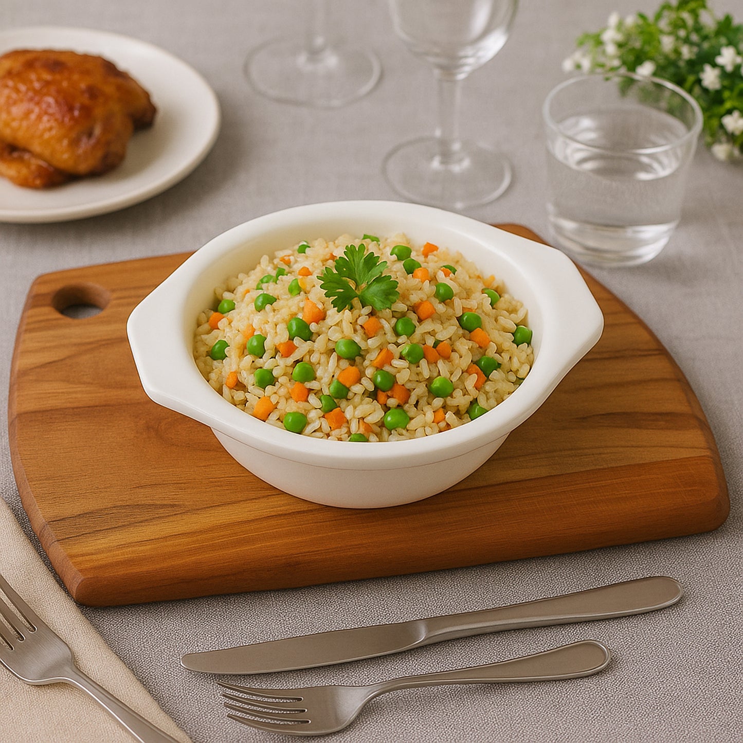 Premium Plastic Serving  Mixing Bowl With Easy-grip Side Tabs (1 Pc)