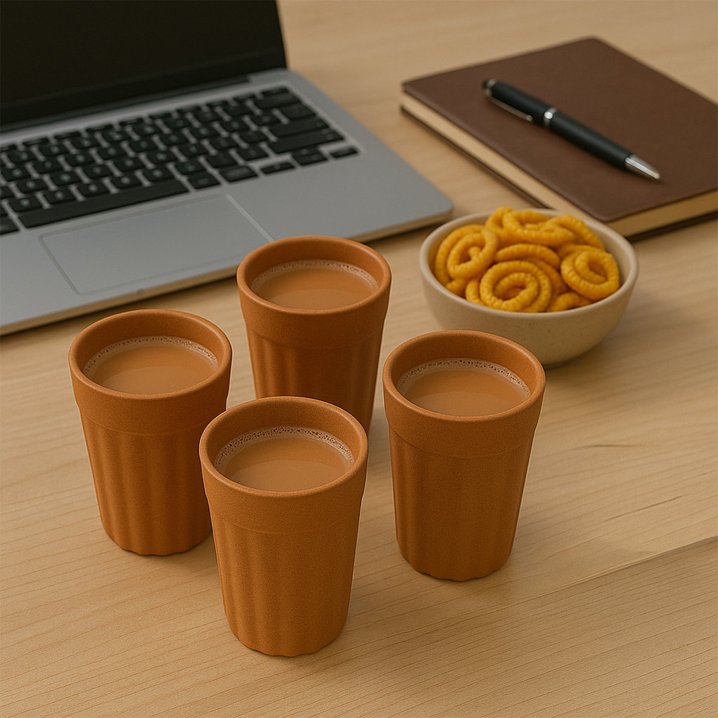 Konvex Traditional Chai Cups (125 Ml  6 Pc)