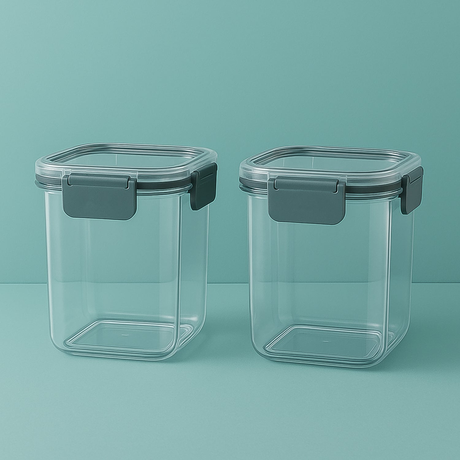 Apex Press N Lock Airtight Food Storage Container Set (2pc900ml) Approx