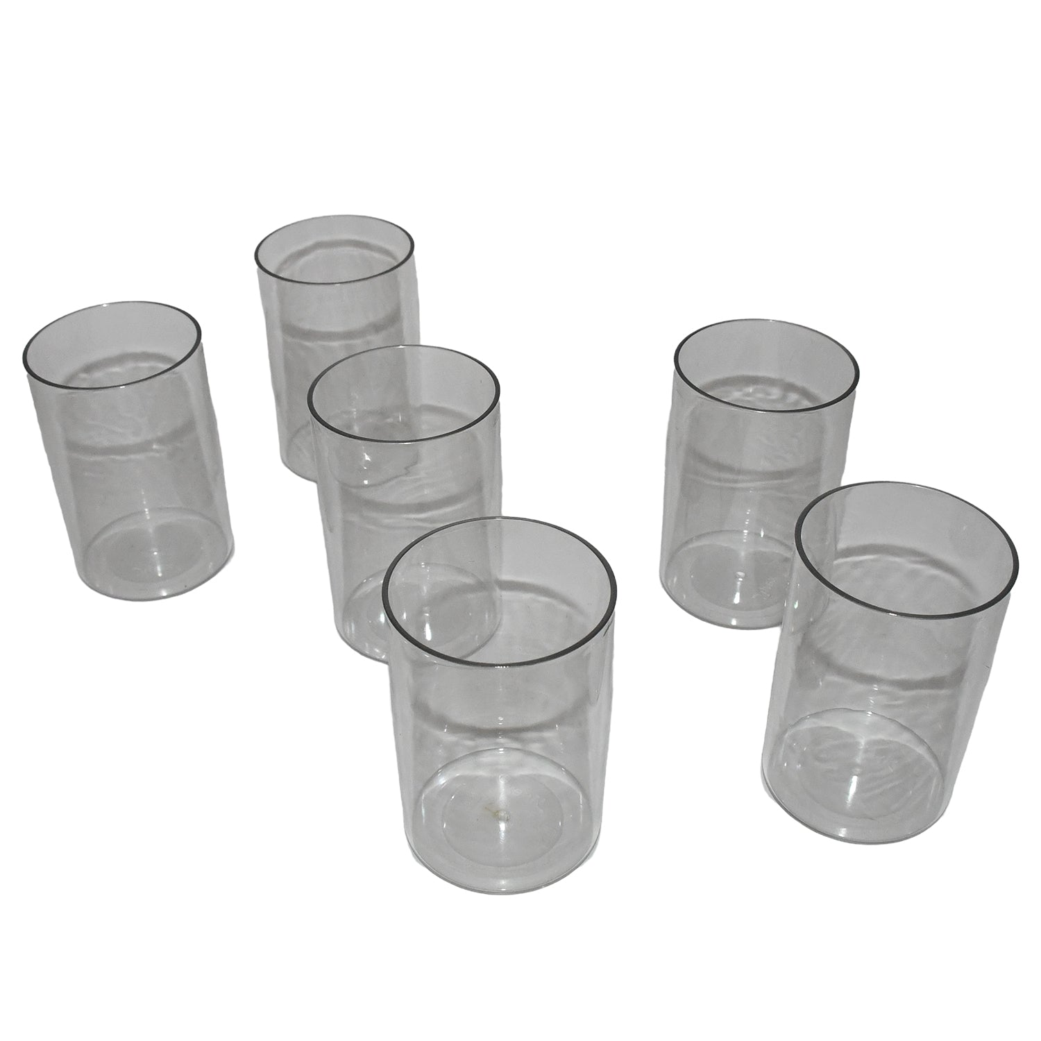 Apex Everyday Plastic Glass Set  6 Pieces Lightweight  Unbreakable