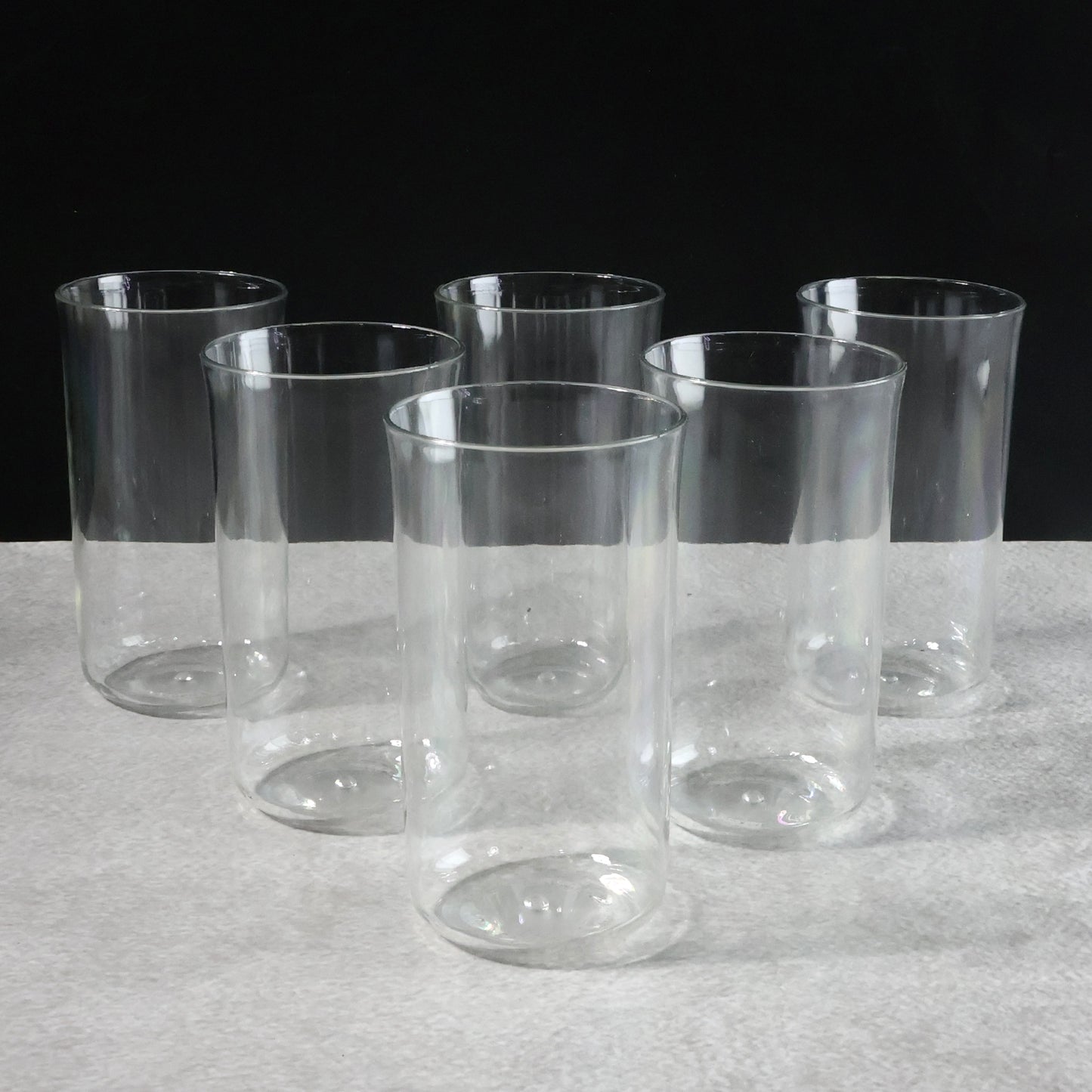 Glossy Plastic Glass Set (6 Pc  300 Ml)