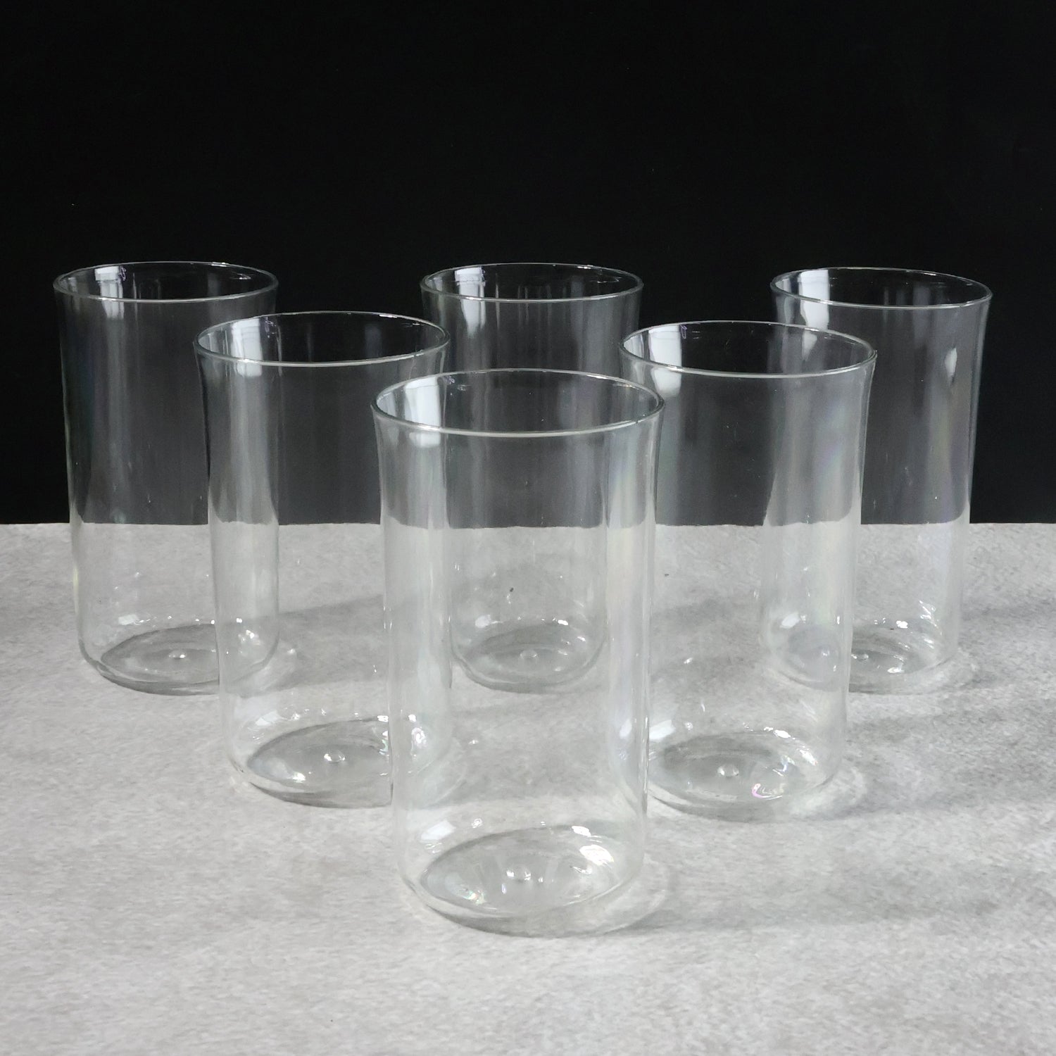 Glossy Plastic Glass Set (6 Pc  300 Ml)