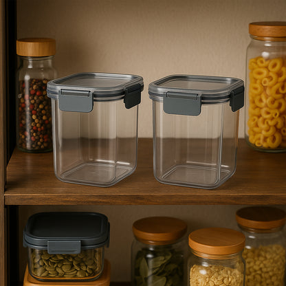 Apex Press N Lock Airtight Food Storage Container Set (2pc900ml) Approx