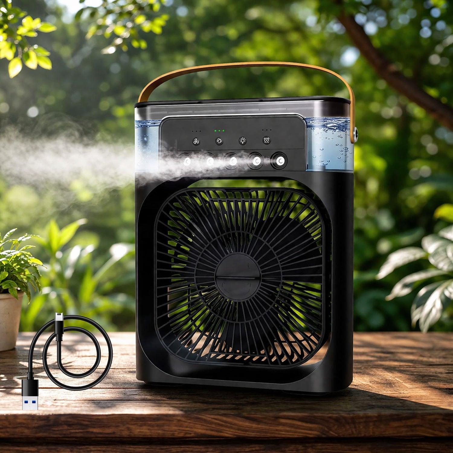 Portable Usb Rechargeable Mini Cooling Fan (1 Pc) Wukusy