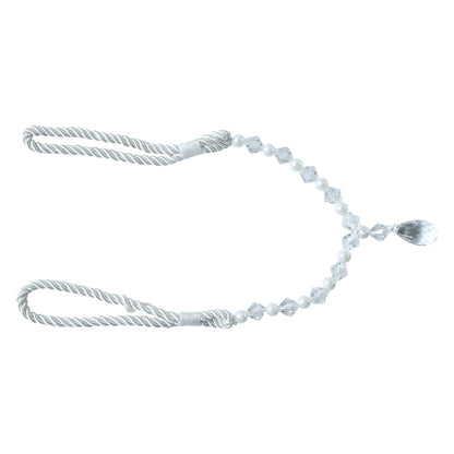 Luxury Crystal And Pearl Beaded Curtain Tieback (1 Pc)
