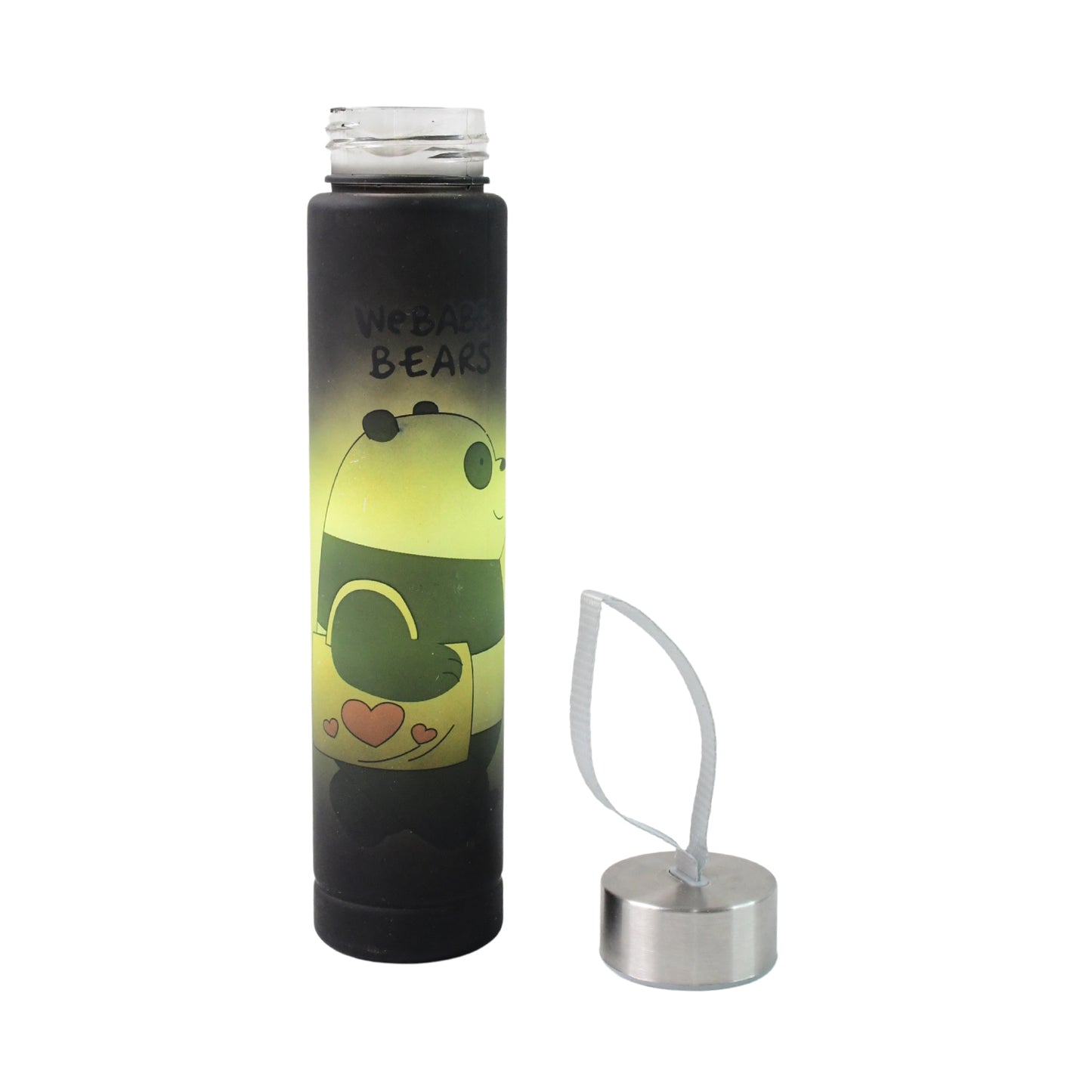 Cute Cartoon Printed Plastic Water Bottle (300 Ml  1 Pc)