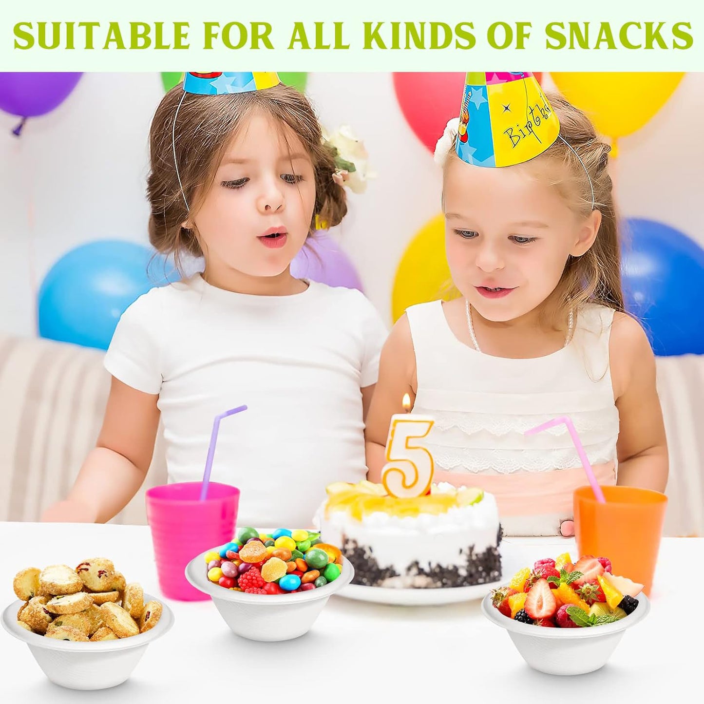 Freshee 180 Ml Round Compostable Bagasse Bow (10 Pc)