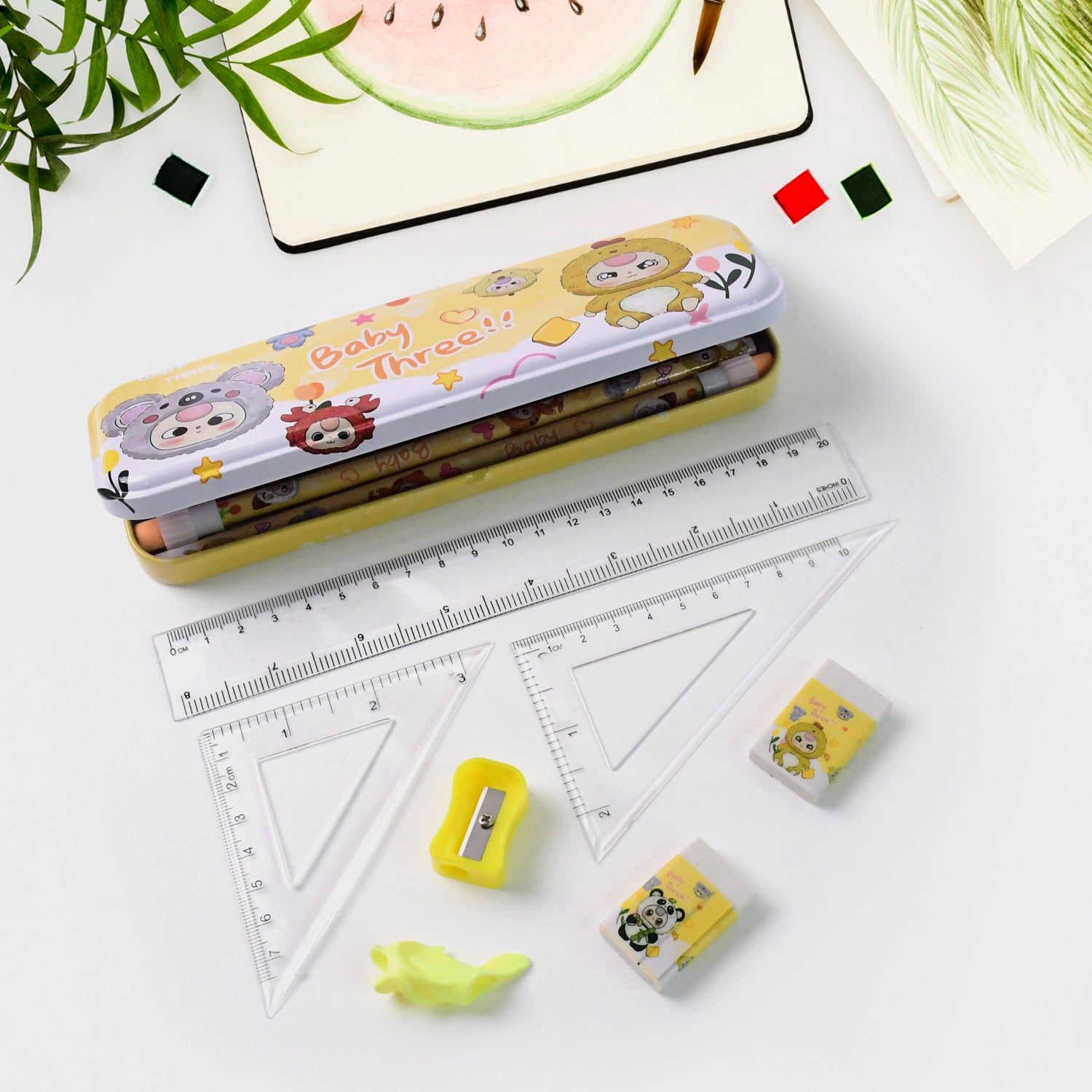 Complete Stationery Geometry Box (1 Set)