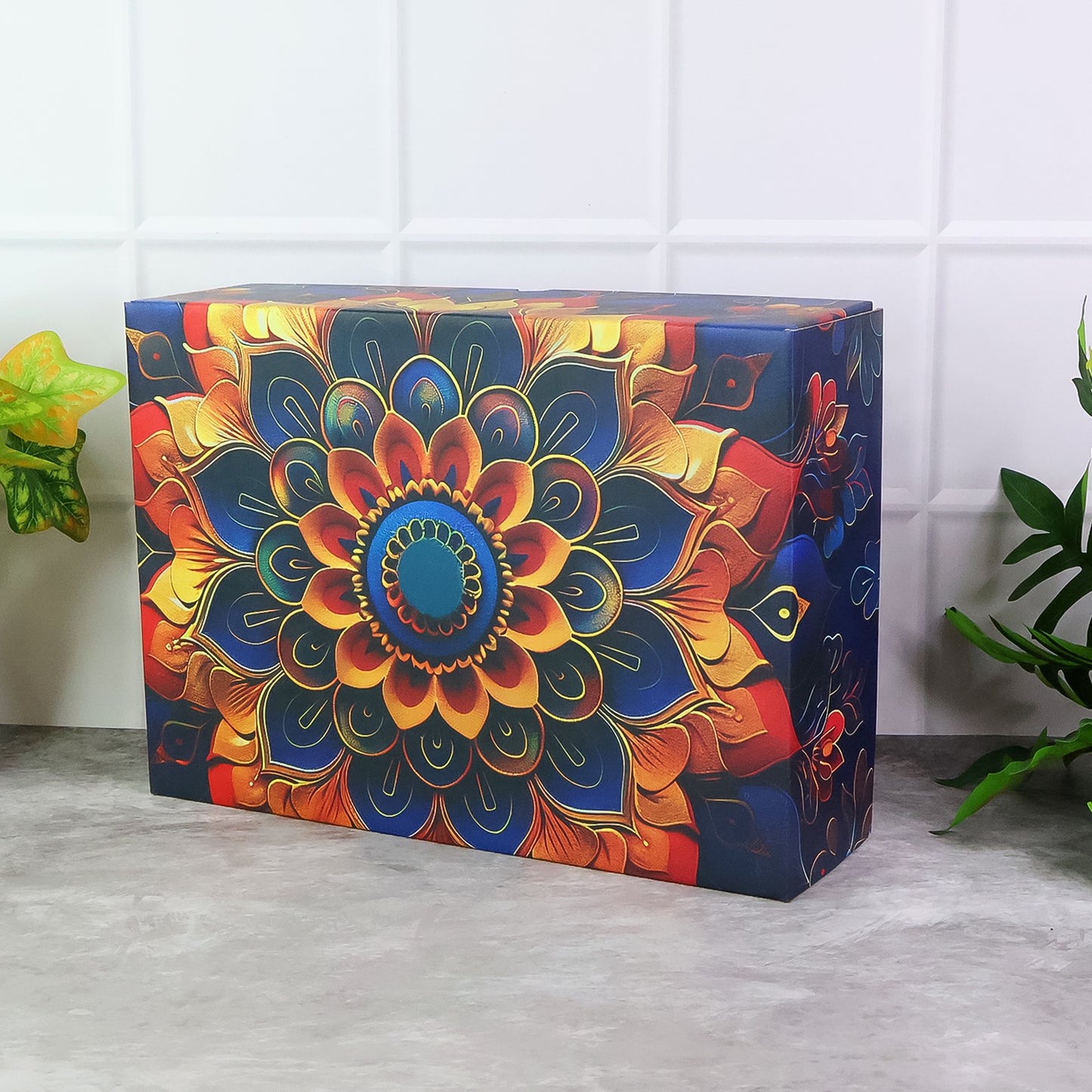 Effete Kulfi Almonds Gift Hamper Golden With Bottle (2 Pc Set)