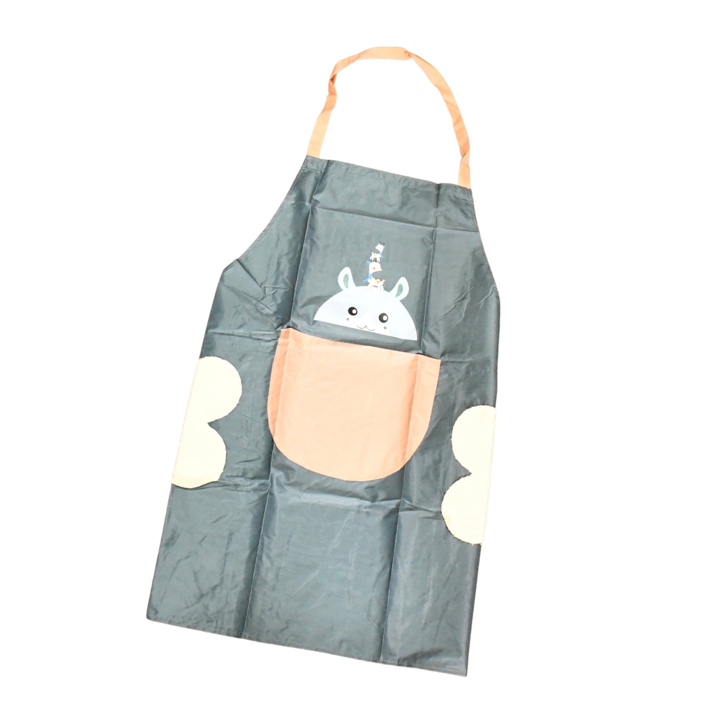 Cute Cartoon Animal Design Kitchen Apron (1 Pc)