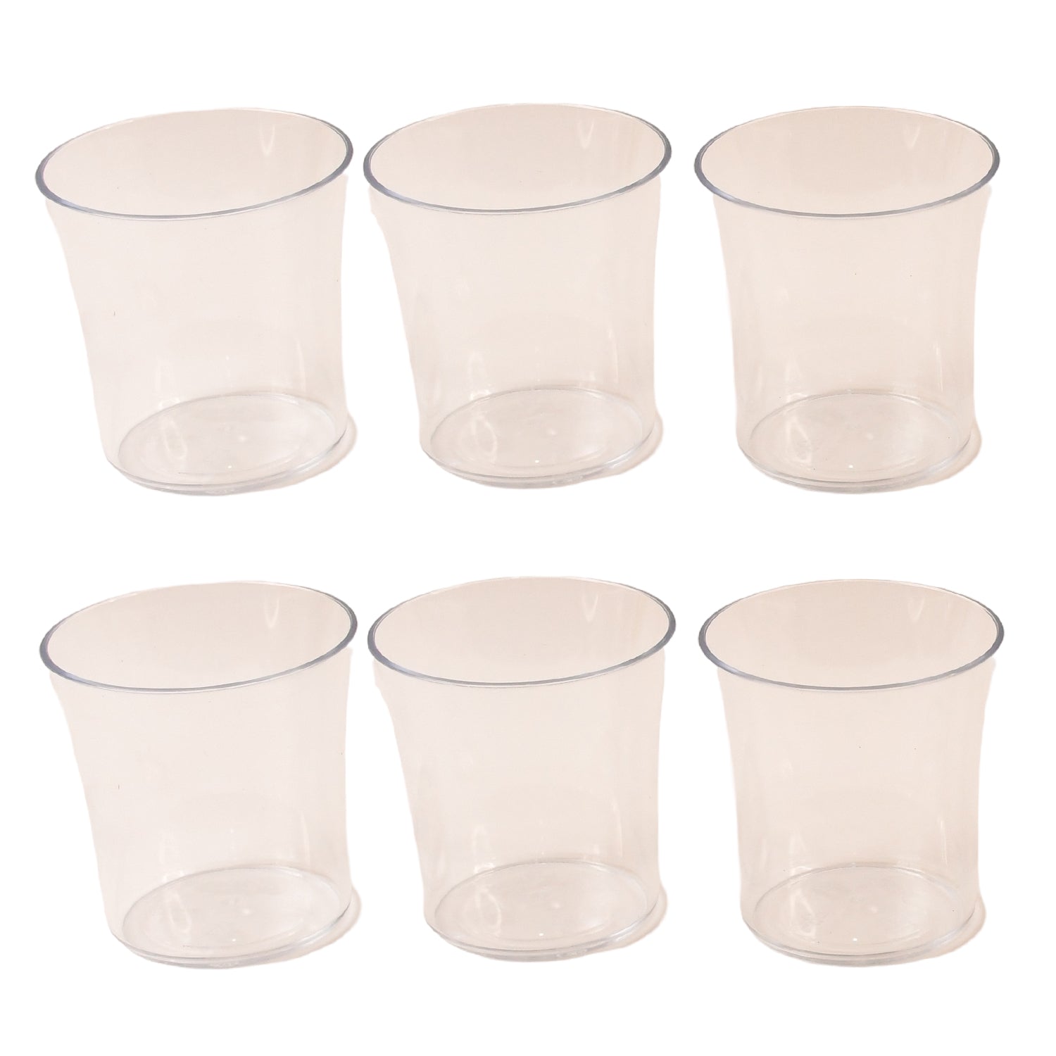 Apex Welcome Plastic Glass Set For Daily Use  Set Of 6