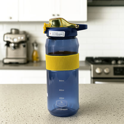Sports Water Bottle With Flip Lock Lid 1400ml - (1 Pc)