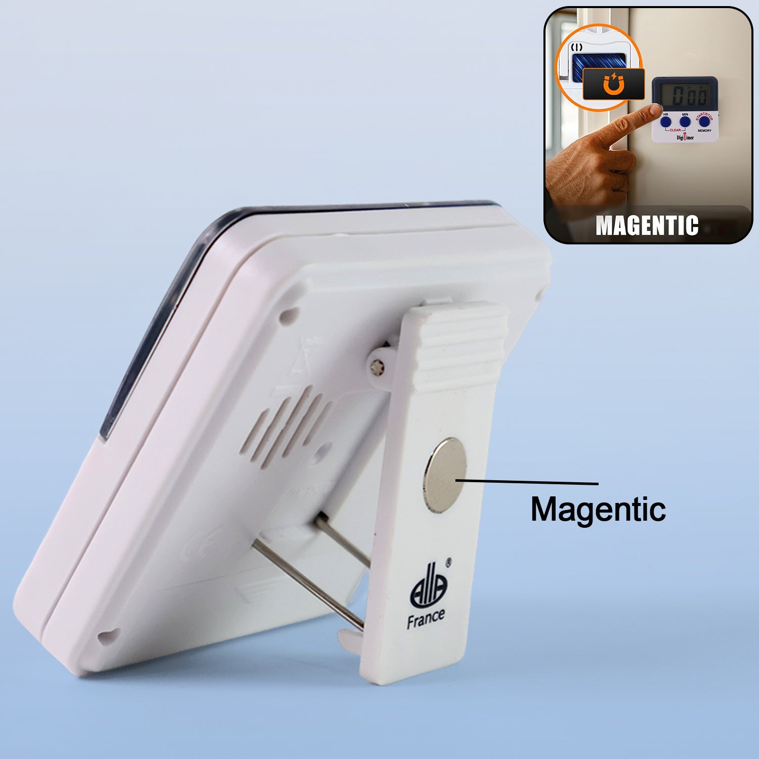 1523 Digital Kitchen Timer With Alarm  Stop Watch Timer For Kitchen  Kitchen Timer With Magnetic Stand Timer Clock For Study