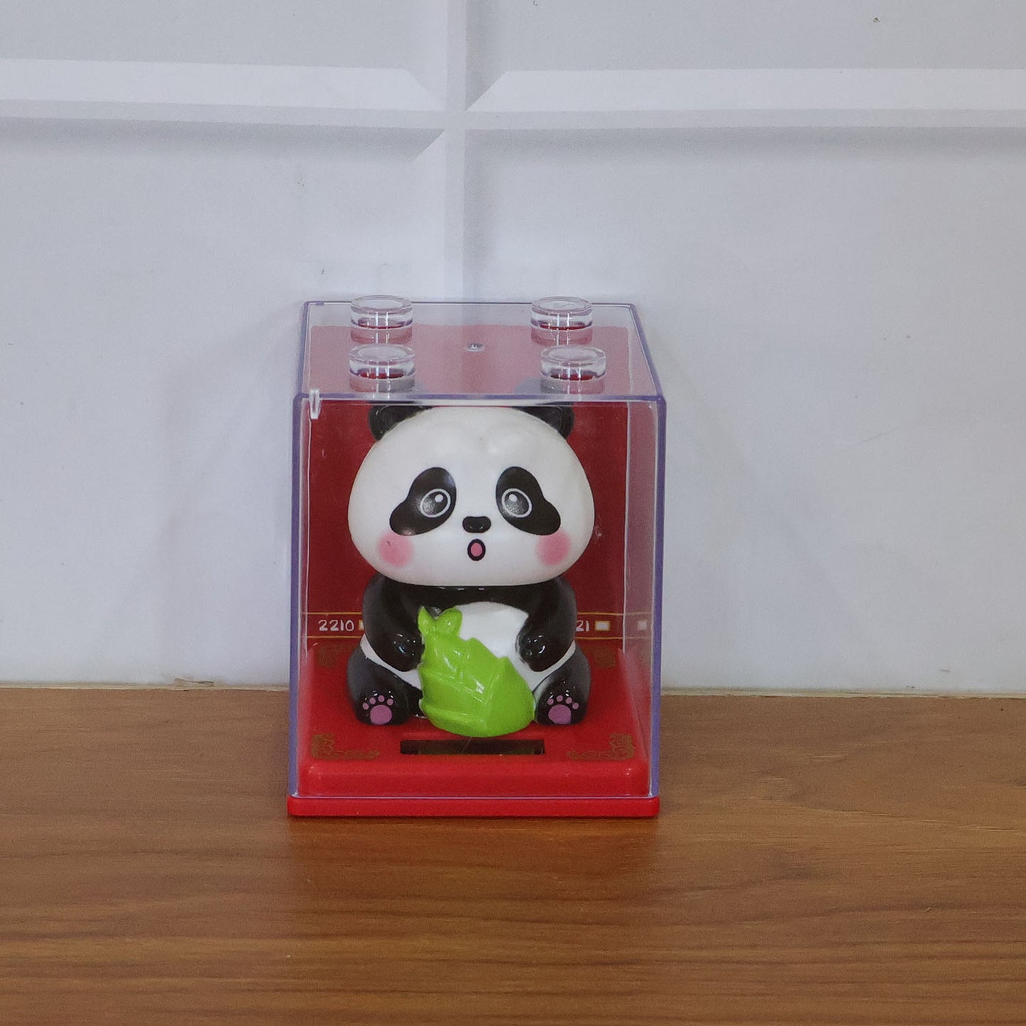 Solar Powered Moving Head Panda Showpiece (1 Pc)