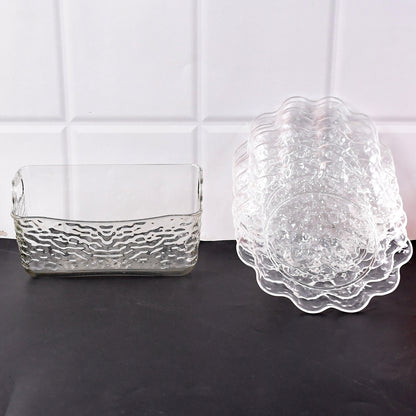 9 In 1 Plastic Bowl With Serving Tray  Plates Set