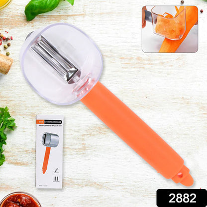 2882 Home Kitchen Cooking Tools Peeler With Container Stainless Steel Carrot Cucumber Apple Super Fruit Vegetable Peeler