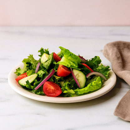 Plastic Round Dinner  Serving Plate  19 Cm (1 Pc)