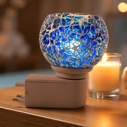 Kapoor Dani Mosaic Glass Electric Night Lamp (1 Pc)