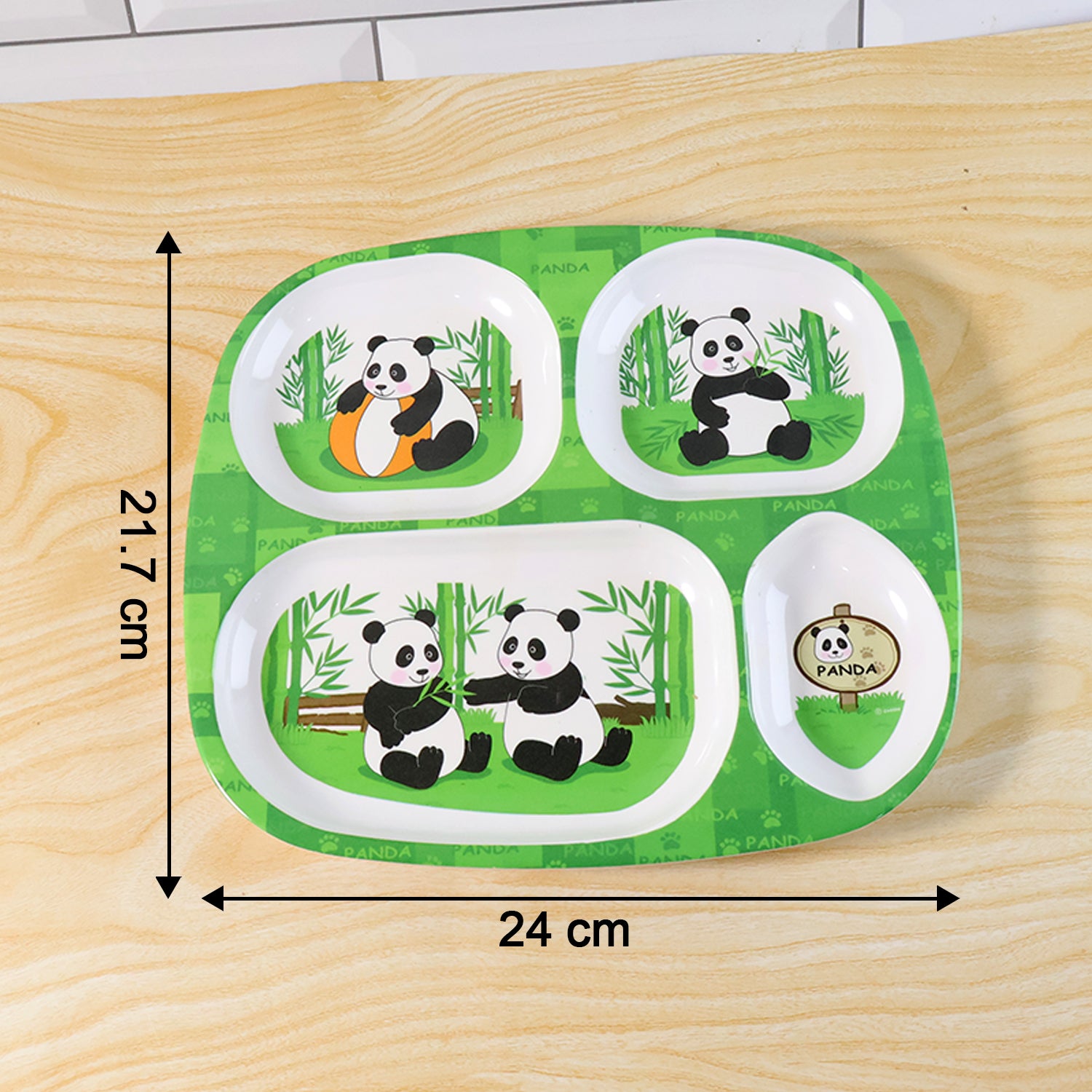 Kids 4-compartment Melamine Partition Plate (1 Pc  2422 Cm)