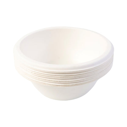 Freshee 180 Ml Round Compostable Bagasse Bow (10 Pc)