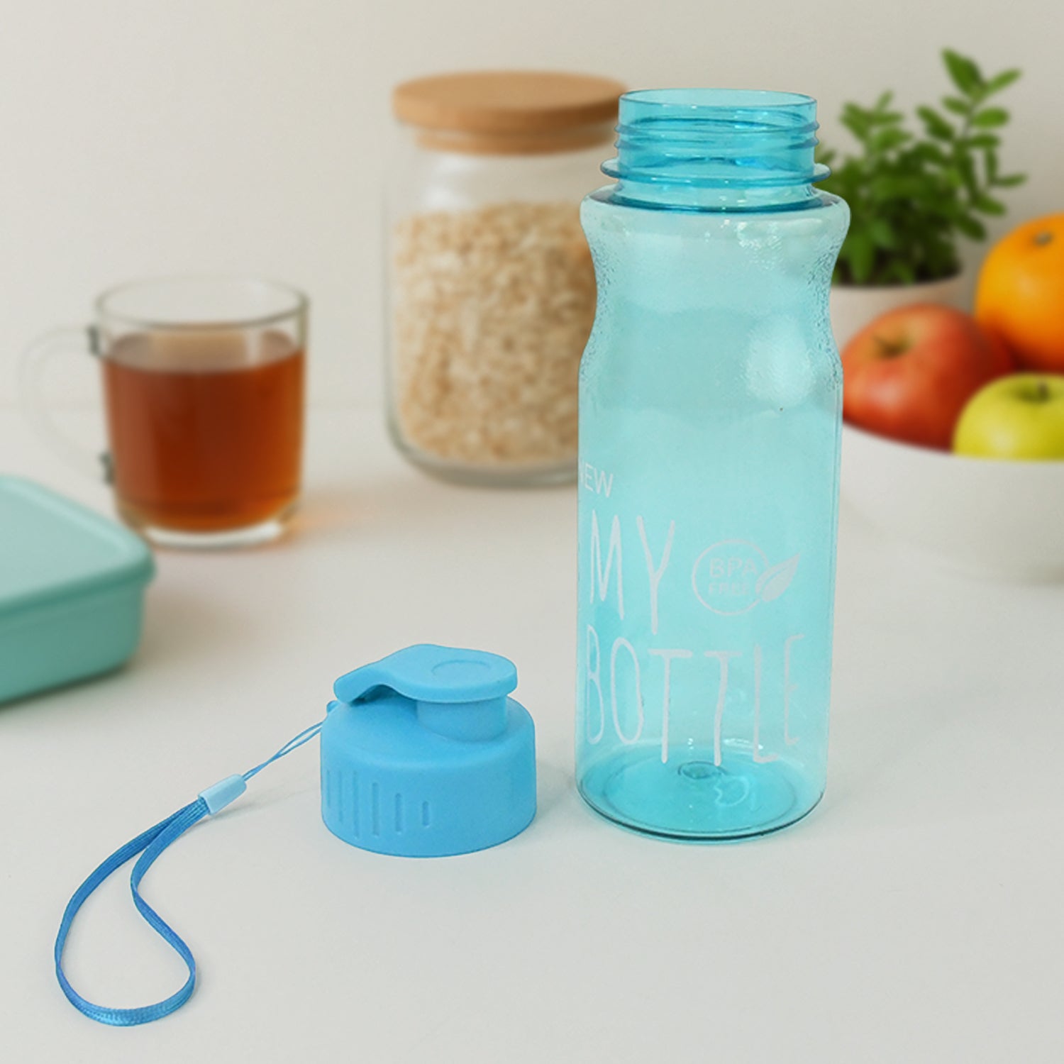 Bpa-free Plastic Sports Water Bottle (Approx. 400 Ml  1 Pc)