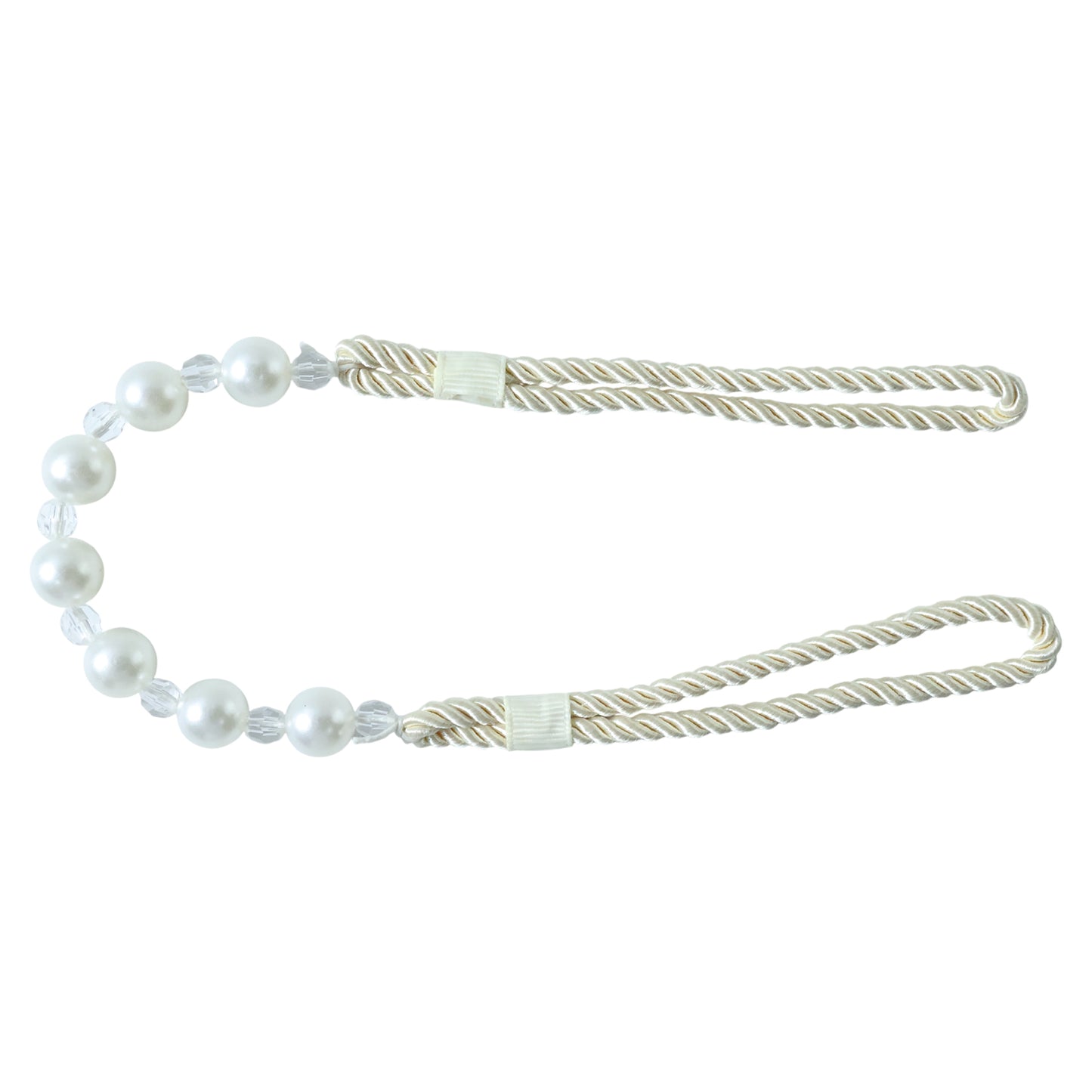Elegant Pearl Beaded Curtain Tieback (1 Pc)