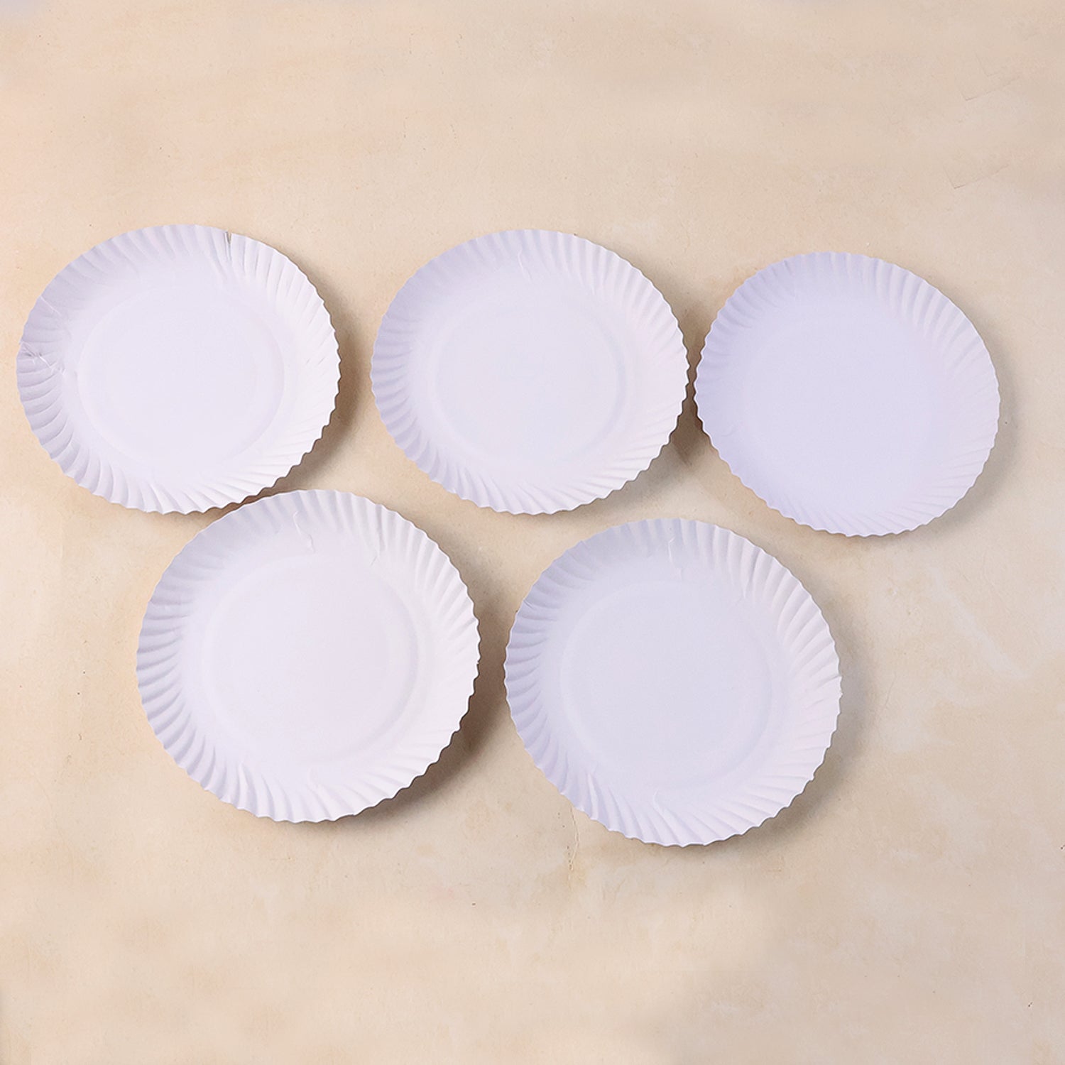 Freshee 9 Inch Round Compostable Paper Plate  25 Pcs Pack